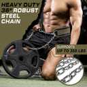 LARA STAR Dip Belt for Weightlifting, Weight Belt for Pull-Ups, Powerlifting, Squats, and Bodybuilding – Heavy-Duty Steel Chain, Neoprene Support, Lifts up to 650 lbs.