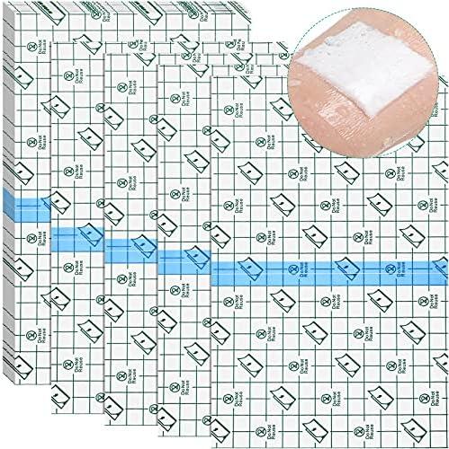 36 Sheets Tattoo Aftercare Waterproof Bandage Adhesive Tattoo Cover up Tape Second Skin Patch Transparent Film Healing Protective Clear Protector Bandages for Swimming Showering Wounds(4 x 10 Inches)