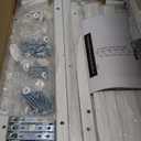 Furologee 5 Tier Bookshelf with Drawer, Tall Narrow Bookcase with Shelves, Wood and Metal Book Shelf Storage Organizer, Modern Display Standing Shelf Unit for Bedroom, Living Room, Office, White