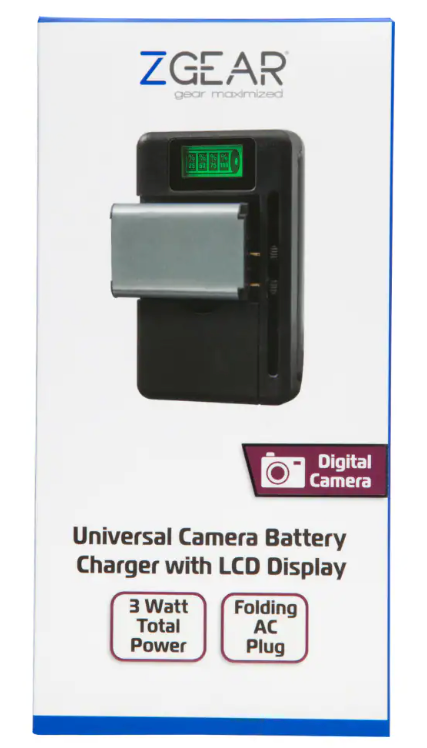 CellGear Universal Battery Travel Charger with Swivel Base