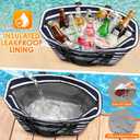 Cooler Bag Insulated, Soft Side Cooler, Reusable Grocery Bags with Zipper Closure, Thermal Leakproof Large Insulated Tote Bag for Hot/Cold Food for Grocery, Beach, Travel, Picnic