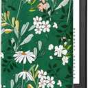 CoBak Case for All New 6 Inch E-Reader 2024 and 2022 (11 Generation) - PU Leather Smart Cover, Auto Sleep and Wake, not Compatible with Kobo Clara.Floral Harmony