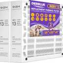 DerBlue 2PACK 16x20x4 MERV 13 Furnace Filter Replacement Compatible with Honeywell FC100A1003 Pleated HVAC,Foldable Design for Easy Installation & Space-Saving(Actual Size: 15.94 x 19.75 x 4.38 In)