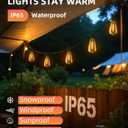 Outdoor Patio String Lights 150ft: ST38 LED Shatterproof Bulbs 3 Modes Button Control - Waterproof Connectable Lights - Wedding Bistro Party Gazebo Backyard Decorative