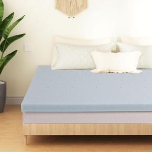 Mattress Topper,Queen Size Mattress Topper,2 Inch Gel Memory Foam Mattress Topper,Memory Foam Mattress Topper,Gel Infused Mattress Topper,CertiPUR-US Certified,Plush Feel,Ventilated Design