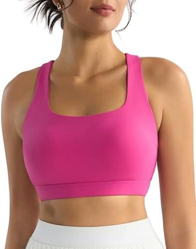 RUNNING GIRL Sports Bras for Women, Molded Cup High Impact Sports Bra Workout Bras for Women High Support Racerback