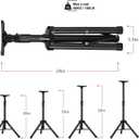 Pa Speaker Stand Tripod Speaker Stands Adjustable Height from 30" to 44" Slim Mini DJ Short Tripod Speaker Stand