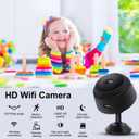 Hidden Camera,1080P HD WiFi Mini Nanny Cam with Night Vision & Motion Detection - Indoor/Outdoor Wireless Security Spy Cameras for Home, Car, Baby & Pet Monitoring-Upgraded A9