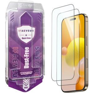 UNBREAK Recyclable for iPhone 16 Pro Max Screen Protector [Eco-Friendly][Military Grade] Flexible Tempered Glass Film 16 ProMax Dust-Free,Full Edge Coverage, 6.9" 2 Pack