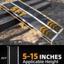 VNN 5ft Wheelchair Ramp with 4 Support Legs, Seamless Portable Aluminum Ramps for Wheelchairs for Home Steps & Stairs, Heavy Duty Non-Slip Mobility Scooter Threshold Ramp, 800lbs Capacity
