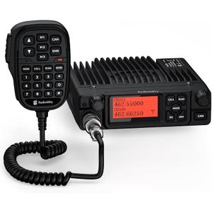 Radioddity DB40-G GMRS Mobile Radio, 40 Watts Long Range Two Way Radio, GMRS Repeater Capable, 199 Channels, Supports UHF Scanning and Receiving, VOX Perfect for Off Roading, Vehicle Driving