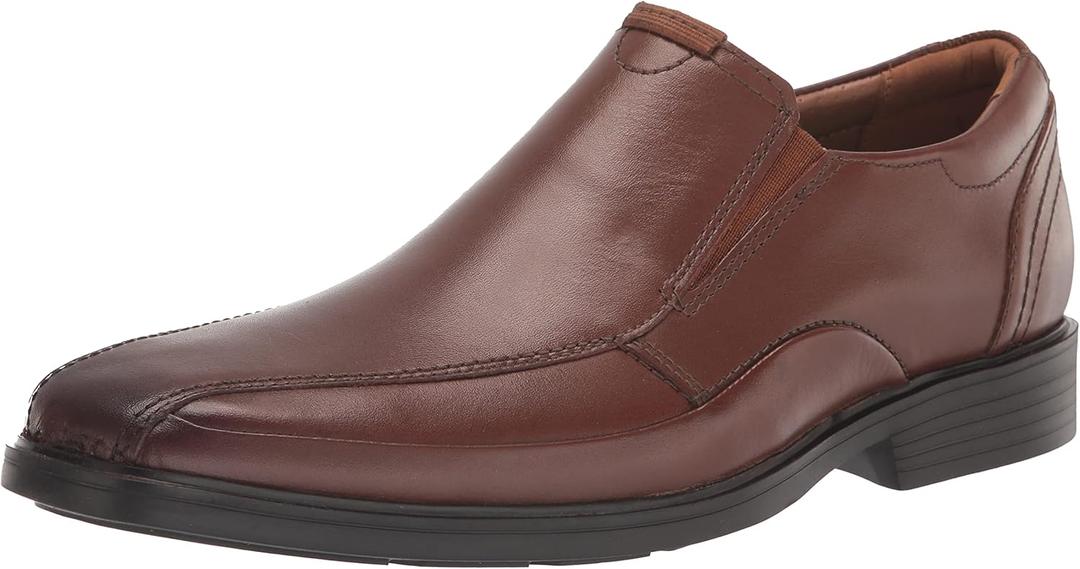 Clarks Men's Clarkslite Ave Loafer (8 Wide, Tan Leather)