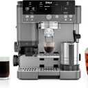 Ninja Luxe Caf Premier 3-in-1 Espresso Machine, Drip Coffee, & Rapid Cold Brew | Built-in Coffee Grinder, Hands-Free Milk Frother, Assisted Tamper for Cappuccinos & Lattes | Gunmetal | ES601GM