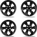 17 inch Gloss Black Wheel Covers for 2019-2025 Toyota RAV4 LE, Fits Factory Steel Wheels 42611-42520 42611-0R230, Direct OEM Replacement 42602-0R040, Snap-on Hubcaps 4 Pack