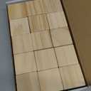 2 Inch Wood Cubes for Crafts - Set of 15 - Large Lightweight Wooden Blocks with Sanded Smooth Surface for Photo Blocks, Crafts, Art Supplies, Puzzle Projects and More - Great Toys for Kids