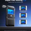 Breathalyzer, 2026 Breathalyzers for Alcohol with LCD Digital Display Personal Portable Alcohol Breathalyzer Testerfor Home and Party Use (Includes 10 Mouthpieces)
