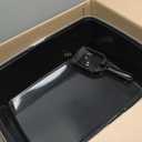 IRIS USA Cat Litter Box Small, High Sided, Scatter Shield
