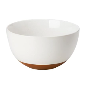 MALACASA Ceramic Mixing Bowl, Serving Bowl for Mixing, Cooking, Prepping, Baking, Salad, Soup, Pasta, Nesting Bowl, 46 Oz, Oven, Microwave and Dishwasher Safe, Series TARA