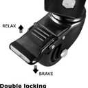 4PCS Storage Rack Caster Wheels,3" Heavy Duty Locking Caster Wheels Warehouse Shelf & Storage Racks Accessories,Fit for Boltless Self Locking Shelving Racks,500LB Capacity(Black)