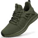 Abboos Women's Sneakers Walking Shoes - Slip on Tennis Casual Athletic Shoes Memory Foam Lightweight Gym Work Shoe ​Green Size 9.5