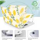 Seorsok Compatible with MacBook Air 13 Inch Case2022 2021 2020 2019 2018 Release A1932 A2179 M1 A2337 Touch ID,Cute Plastic Hard Shell Case with Keyboard Cover,Lemon