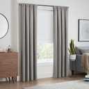 Eclipse Kylie Total Privacy Blackout Cordless Lined Window Roman Shade for Living Room, 35 in x 64 in, White, 9.25"W x 38.98"H