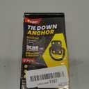 6PCS Heavy Duty Steel D Rings Tie Down Anchors, Ultra Durable 3500 Pound Breaking Strength Surface Mount Hooks Securing Cargo for Trailer, Truck Bed, with Screws & Bolts