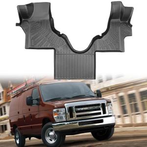 Floor Mats Fit for Ford Econoline/E-Series E150/E250/E350/E450 2007-2025,All Weather Protection TPE, Anti-Slip Floor Mats for Ford Econoline/E-Series Accessories