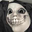 Morph Ghoul Costume Adult, Grim Reaper Costume, Soul Taker Ghost, Scary Mens Dementor Halloween Monster Ghost Wendigo Outfit (X-Large)