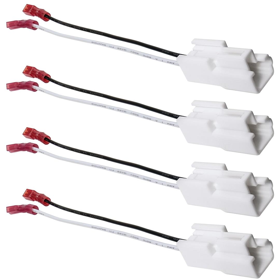 Door Speaker Harness Adapter Compatible with Hyundai Elantra Sonata Santa Genesis Coupe,Kia Sorento Optima Soul Forte Car Front Rear Speaker Wire Connector Cable 4PCS