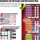 2026 World Soccer Cup Extra Large Schedule Poster 43in x 32in, 48 teams Soccer Jersey Bunting Banner Country String Flags, Tournament Schedule Soccer Matches Wall Chart for Home Office bar football club Decorations (Green)
