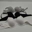 Fruit of the Loom Women's Smooth Cotton T-Shirt Bra Pack - Ultra-Soft, Flexible, and Invisible Under Tees 36D