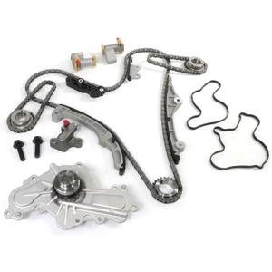 Engine Timing Chain Kit Water Pump Fits for Ford Flex Taurus Edge 2007-2010 3.5L,MKX MKS MKT MKZ 07-10 3.5L for Mazda 6 CX-9 08-11 3.7L Automotive Replacement Time Part Sets Replace AT4Z-6268-C