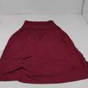 Simlu Skirts for Women Regular and Plus Size Skirt with Pockets Below The Knee Length Ruched Flowy Midi Skirt, Size 37