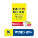 2 x Caf Bustelo Espresso Style Dark Roast, Single Serve Coffee Pods, 10 Count (Pack of 1) (EXP 12/08/26)