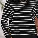 PRETTYGARDEN 2 Piece Skirts Sets for Women Fall Fashion 2026 Striped Sweater Dress Knit Lounge Travel Outfits Winter Clothing (Black)