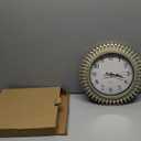 Noamus 12" Retro Wall Clock, Silent Non-Ticking Round Clock, Aqua Battery Operated Quartz Clock, Plastic Vintage Clocks for Living Room Bedroom Kitchen Home Office Classroom School Decor