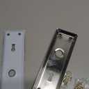 2 Pack Mortise Lock Door Plates for Interior Doors, Old Style Mortise Door Knob Cover Backplate Replacement, Antique Brass Door Escutcheon Plates