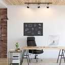 XBoard Magnetic Chalkboard Blackboard 36 x 24, Chalkboard Signs with Black Aluminium Frame, Pin Collections