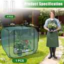 1Pcs 47 x 47 x 43in Pop-up Garden Mesh Plant Cover,Large Pest Guard Cover,Plant Gardening Net Cover with Zip and Stakes for Protecting Vegetable Fruits Plant from Birds Insects