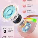 Mini Karaoke Machine for Kids, Toy for Girls Portable Bluetooth Speaker with 2 Wireless Microphones, Fashion Toy Gifts for Christmas Birthday, for 3 4 5 6 7 8+ Year Old Girls Gifts(Pink)