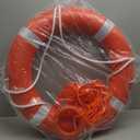 23''-28'' Life Preserver Ring with 98.4ft Floating Lifesaving Rope, Throwable Flotation Device, Lifebuoy Set, Pool Safety Float, for Buoy and Swimming Decoration, Boat Safety Equipment