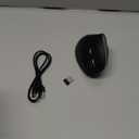 Nulea MD280 Ergonomic Vertical Wireless Mouse - Bluetooth & 2.4G Dual Mode, 4 Adjustable DPI 800/1200/1600/2400, Rechargeable, Silent Clicks, No Lag, 6 Buttons - Perfect for Laptop, Desktop Black