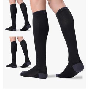 FITRELL 3 Pairs Compression Socks for Women and Men 20-30mmHg-Circulation Support Socks, L/XL