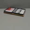 SONGMICS Cabinet Organizer Shelf, Set of 2 Kitchen Counter Shelves, Kitchen Storage, Spice Rack, Stackable, Expandable, Metal and Engineered Wood, Ink Black and Natural Beige UKCS02NB