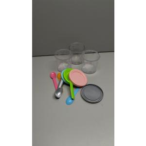 Creami Pints and Lids for Ninja - 3 pack Creamy Icecream Containers Cups Jars Tubs Canisters Set, Smoothie Pot Compatible with NC299AMZ & NC300s Series Creamer Ice Cream Maker Machine Accessories