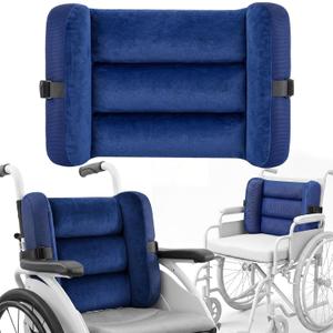 Lateral Support for Wheelchair Back Cushion Pressure Relief Side Support Pads Recliner Wheelchair Lumbar Pillow for Office Chair Back (Dark Blue)