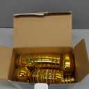 Skirfy 3.15" Easter Eggs, Fillable Golden Eggs Empty Eggshells with Hinge for Easter Hunt, Filling Treats, Party Favor, Basket Stuffers, Classroom Prize Supplies, 36PCS