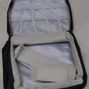 Barber Tools Bag Barber Case Hair Tools Travel Bag Clipper Guard Holder for Clippers and Supplies Hair Cutting Scissors Storage Bag Portable Clipper Storage Holder Organizer for Hair Cutting (Black) (Single-layer)