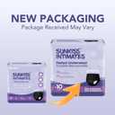 Disposable Period Underwear for Women with Heavy Flow, Low-Rise Unscented Postpartum Essentials, Black, Small/Medium, 10 Count